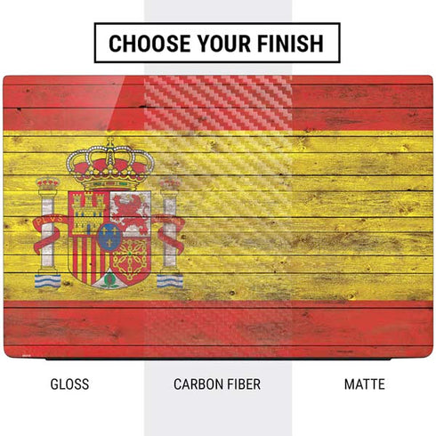 Spain Flag Dark Wood Dell Vostro Skin